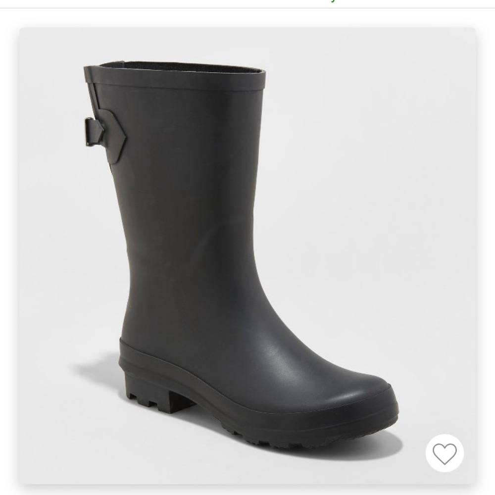 NWT Black Rainboots